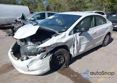 2012 Honda Civic Lx z USA, uszkodzony, nr VIN 19XFB2F53CE007345